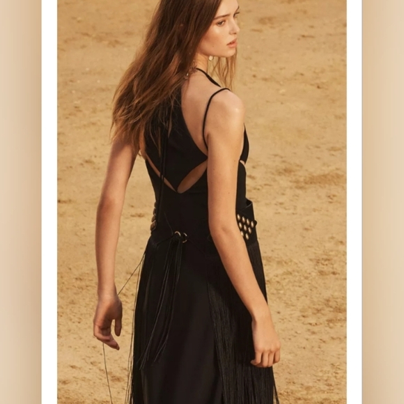 Zara Limited Edition Long Cut Out Dress - Picture 6 of 10